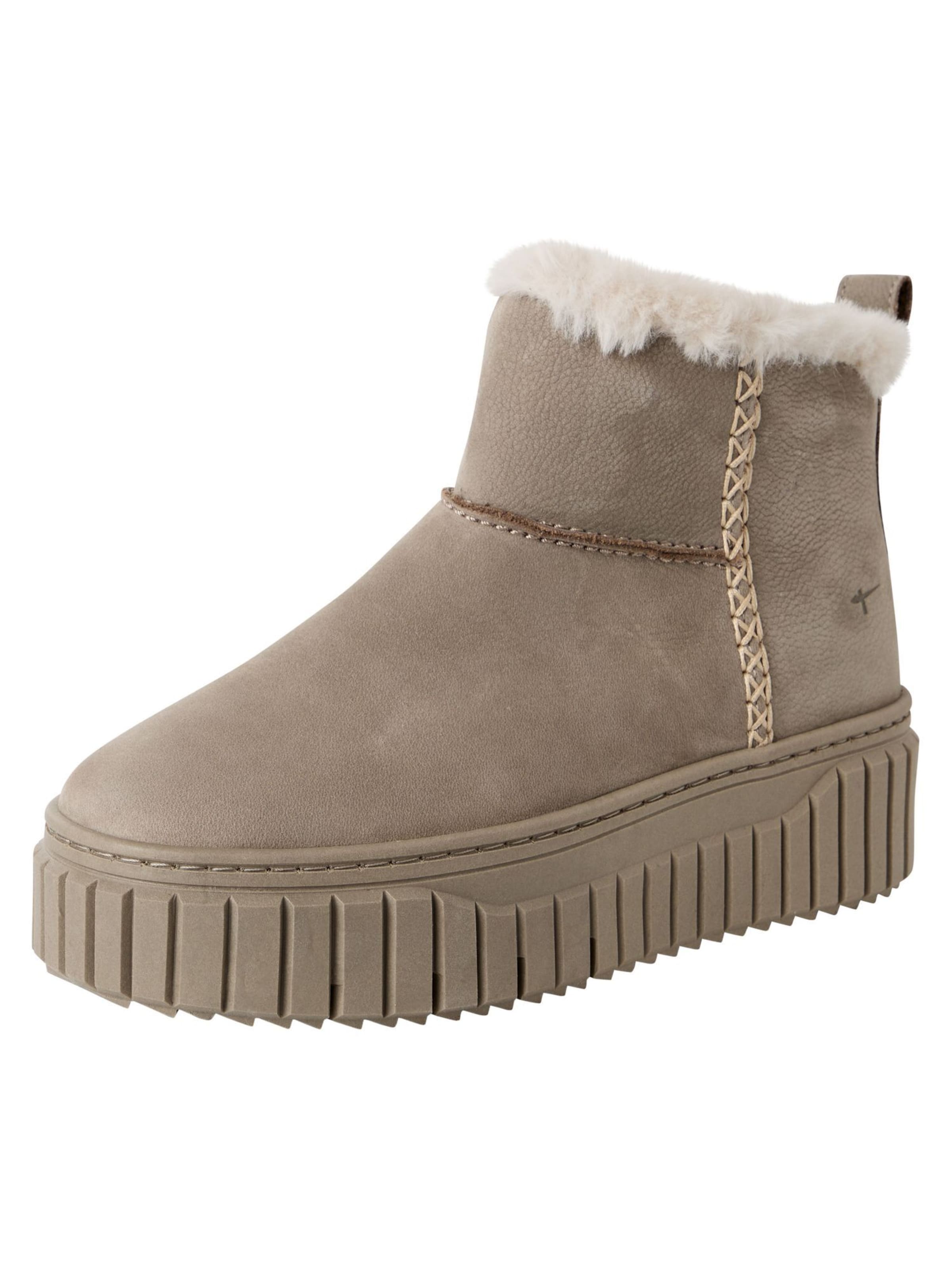 Tamaris Enkellaarsjes in Beige: voorkant