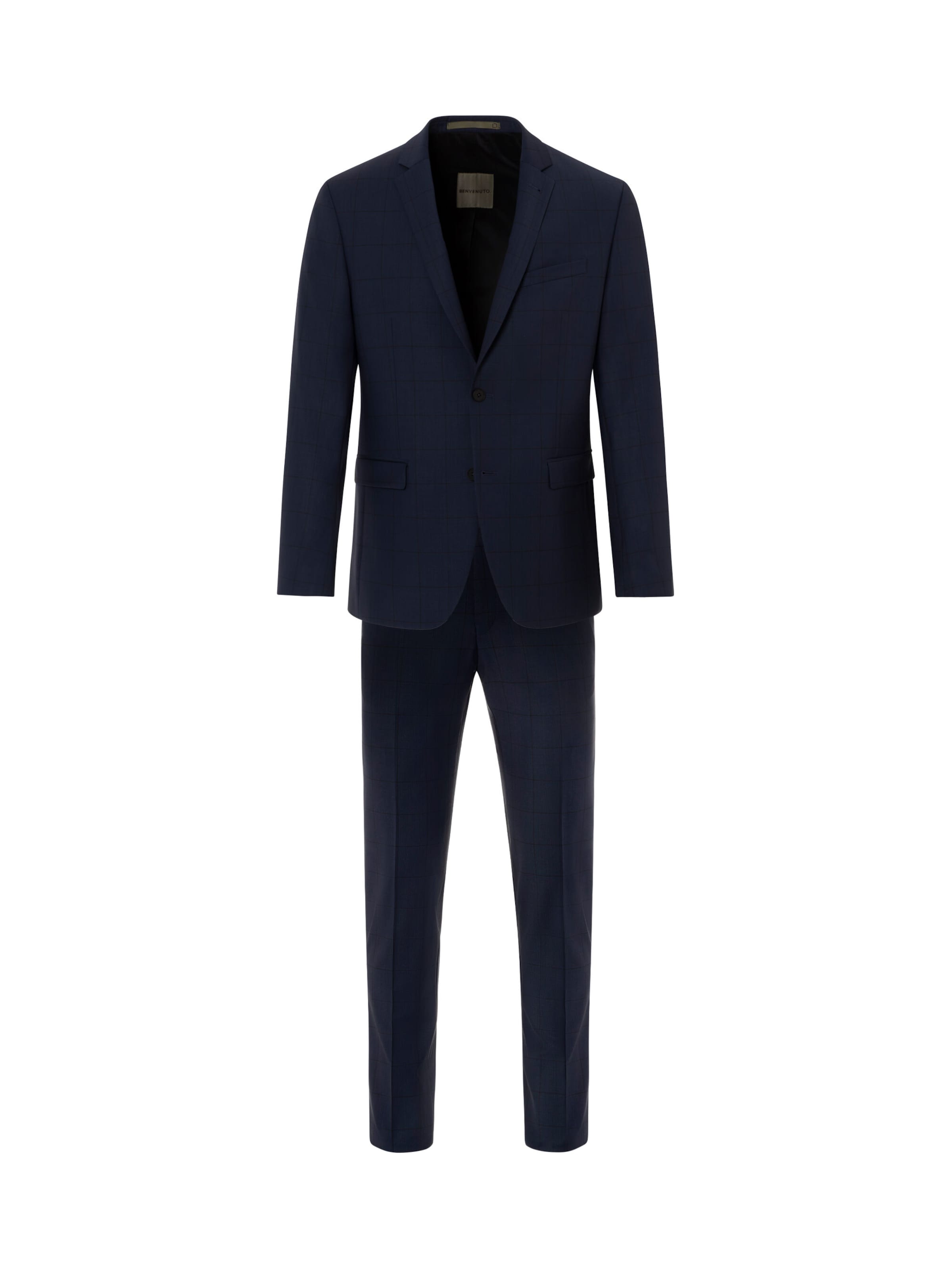 BENVENUTO Slim fit Suit 'Othello Iago' in Blue: front