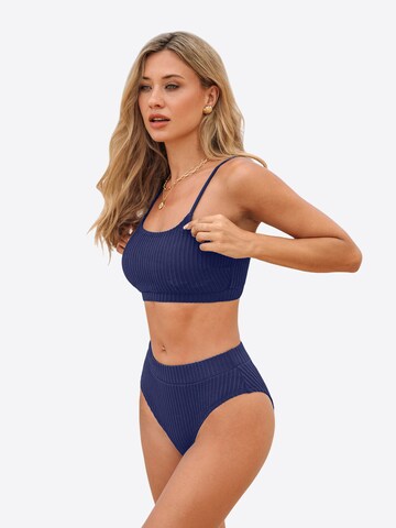 Cupshe Bustier Bikini 'DAA12C5B023UU'‌‌‌‌‌‌‌‌‌‌ in Blau