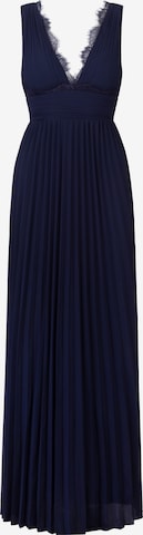 APART Abendkleid aus plissiertem Chiffon in Blau: predná strana