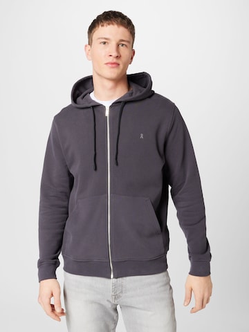 ARMEDANGELS Zip-Up Hoodie 'Saromian' in Grey: front