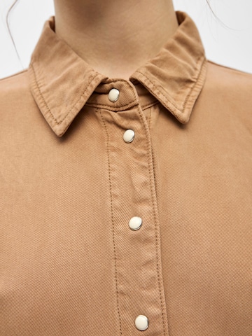 Camicia da donna 'OBJFrame' di OBJECT in marrone