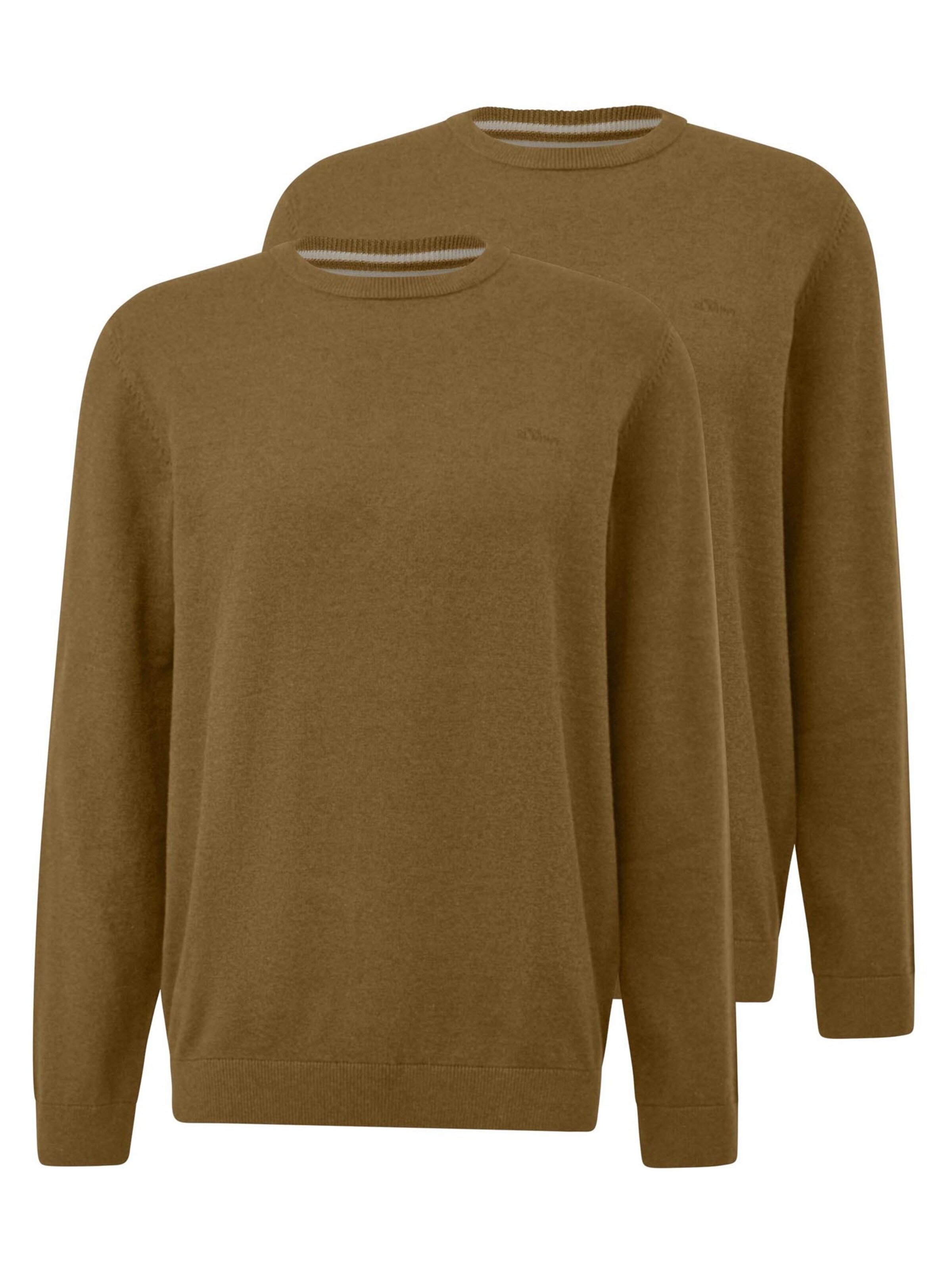 s.Oliver Pullover 'Basic'‌‌ in Braun: Vorderseite