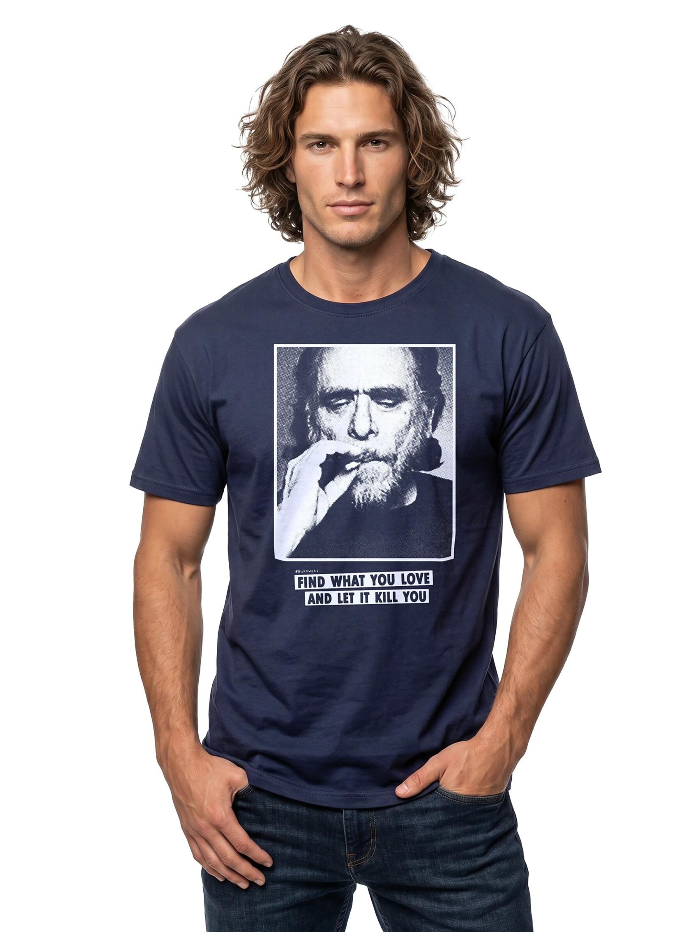MAKAYA Shirt 'Find What You Love' in Blue