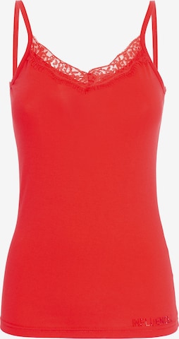 Influencer Top in Rood: voorkant