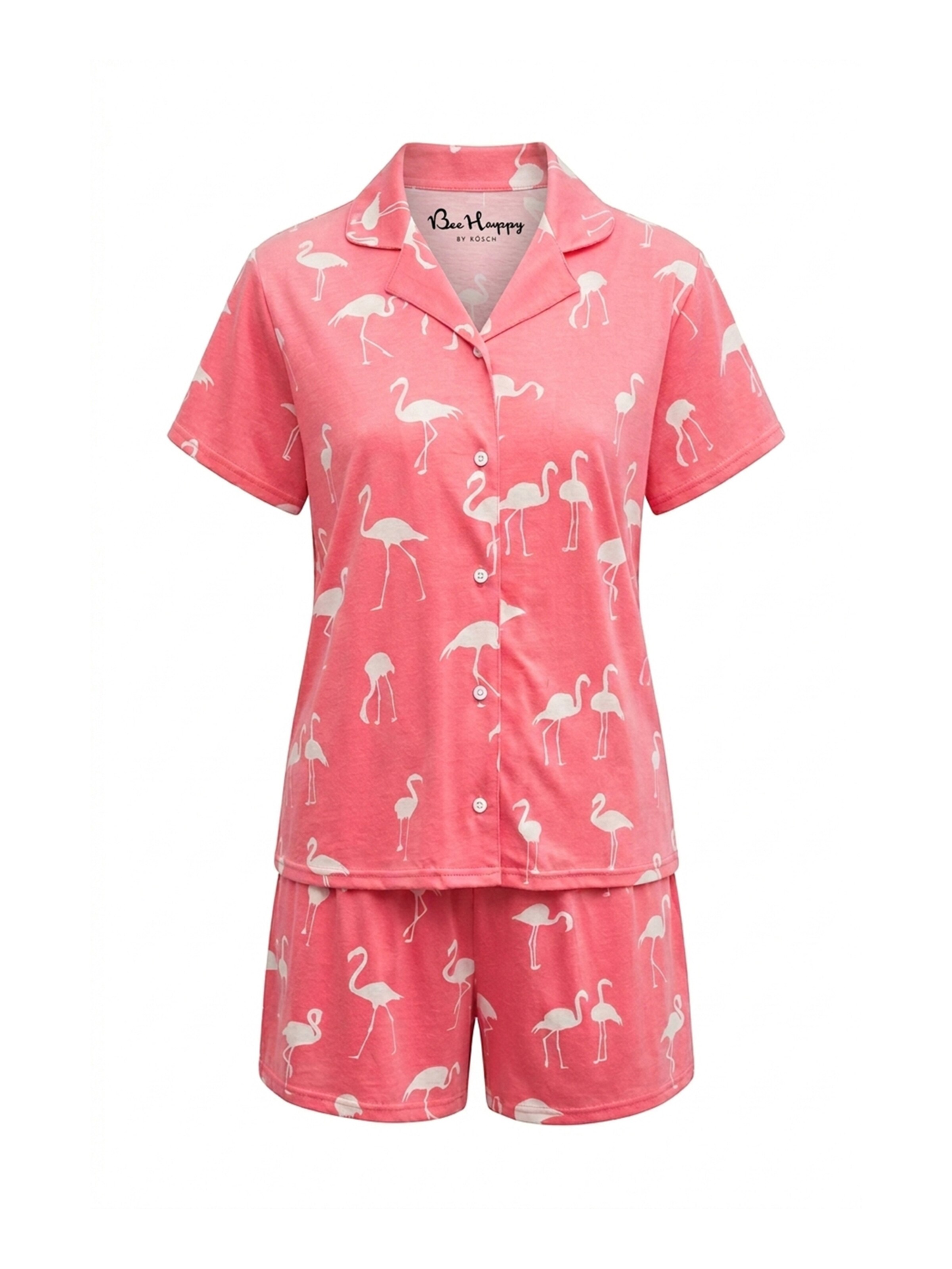 Rösch Shorty ' Flamingo ' in Pink: front
