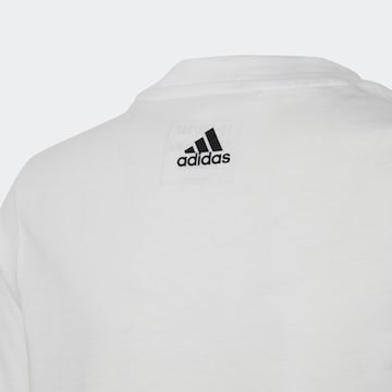 ADIDAS SPORTSWEARTehnička sportska majica 'Essentials Linear Logo ' - bijela boja