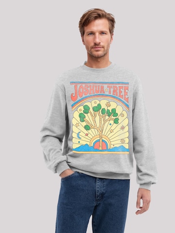 Sweat-shirt 'US National Parks Joshua Tree' F4NT4STIC en gris : devant