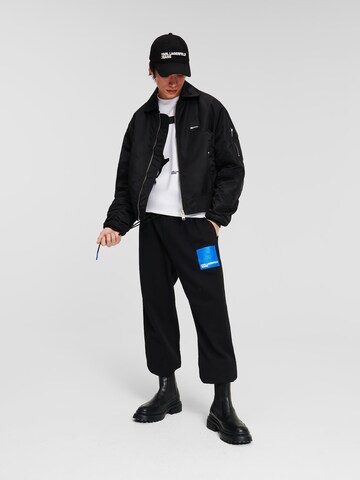 KARL LAGERFELD JEANS Alt kitsenev Püksid, värv must