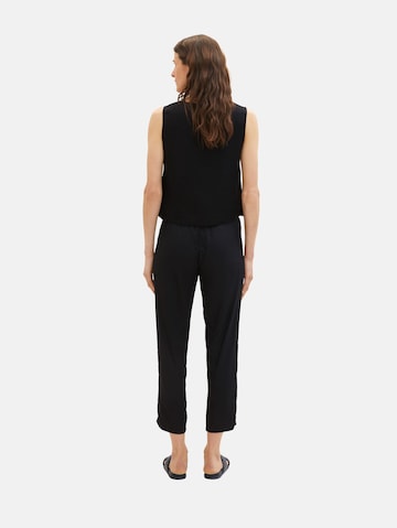 TOM TAILOR Regular Pants in Black