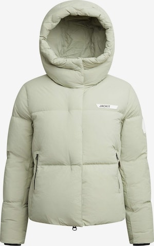JACK1T Outdoorjas ' Star Shower Daunenjacke ' in Groen: voorkant