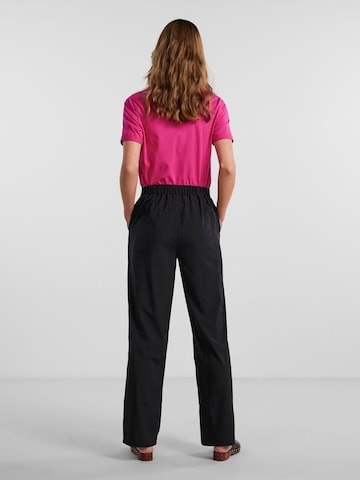 PIECES Regular Trousers 'GURLA' in Black