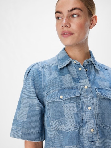 Robe-chemise OBJECT en bleu