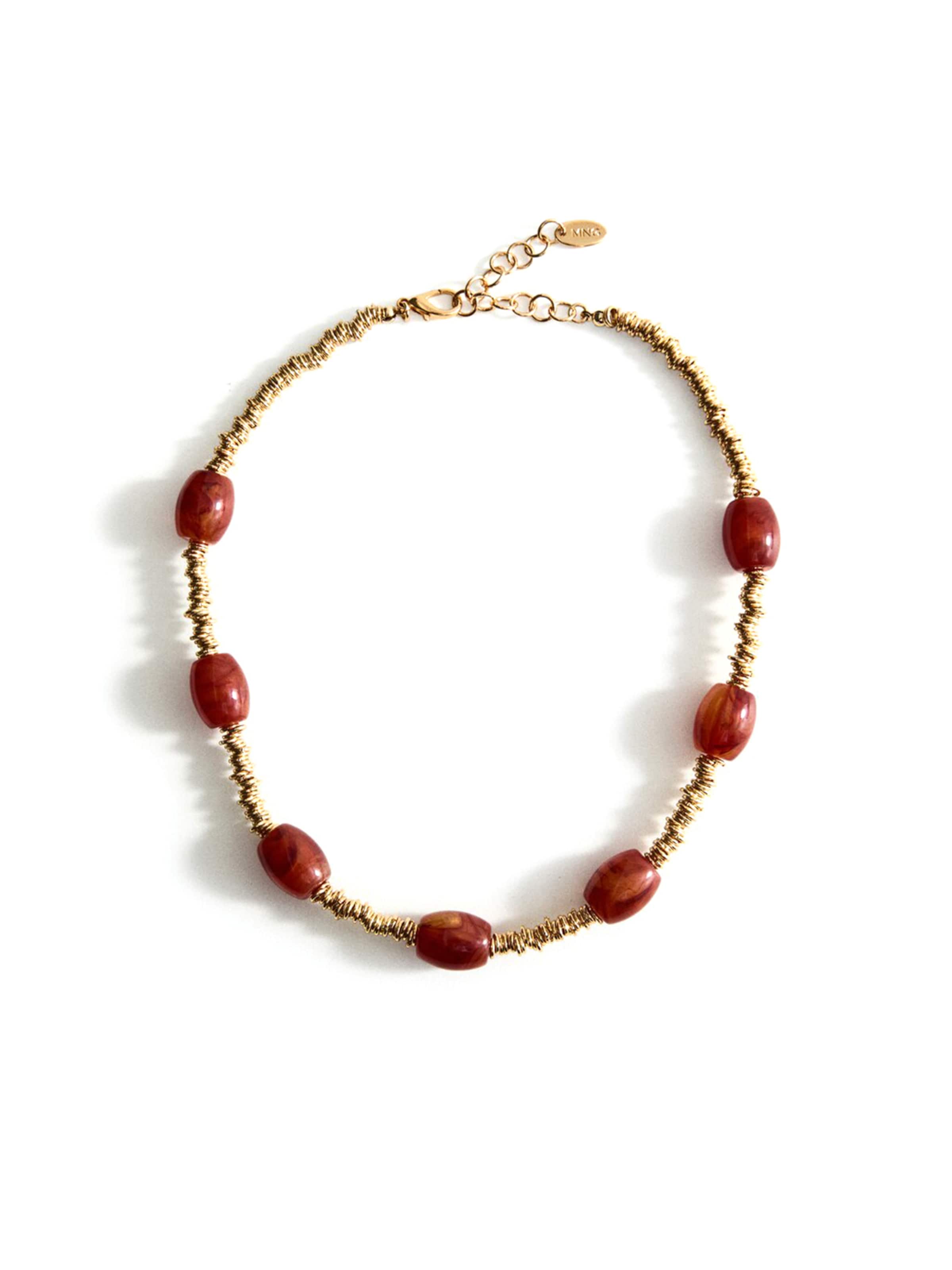 MANGO Řetízek 'CATRINA' - hnědá / zlatá, Produkt