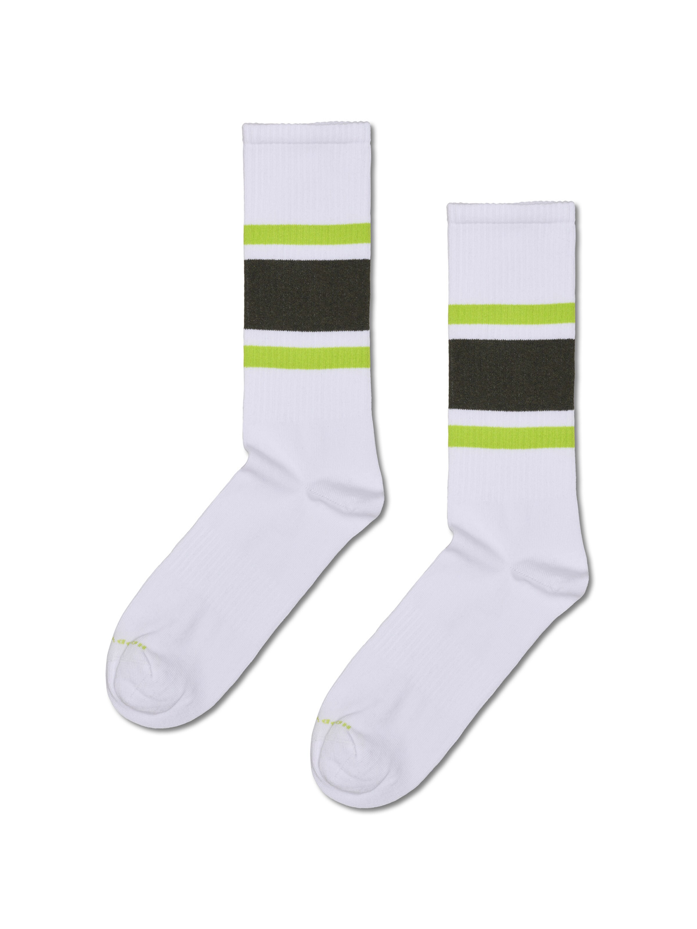 Happy Socks Socken 'Stripes Sneaker' in Weiß