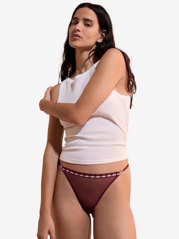ETAM Thong 'Ella Tulle' in Red