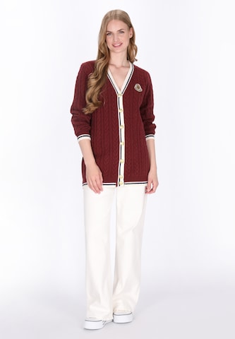 Cardigan DreiMaster Maritim en rouge