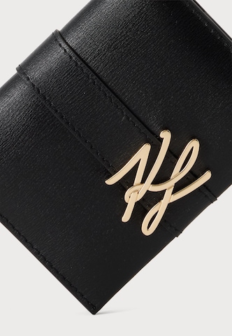 Karl Lagerfeld Kartenetui 'K/Autograph' in Schwarz