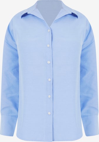 BRAVE SOUL Bluse in Blau: Vorderseite