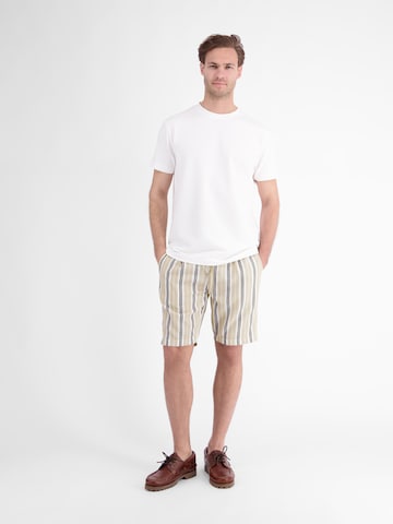 LERROS Regular Chino-Shorts aus Baumwolle mit modischem Streifenmuster in Beige