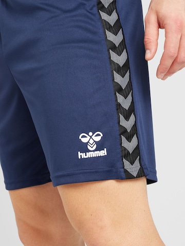 Regular Pantalon de sport 'AUTHENTIC' Hummel en bleu