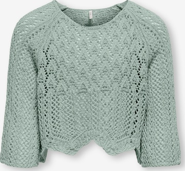Pull-over 'KOGNOLA' ONLY GIRLS en vert : devant