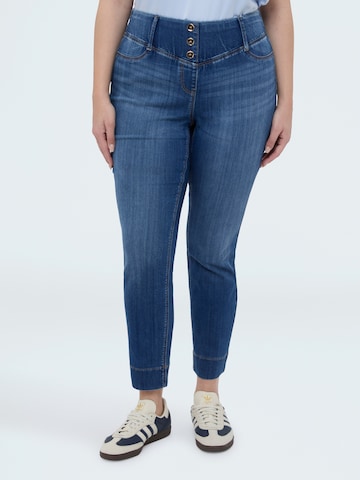 Skinny Jean Fiorella Rubino en bleu : devant
