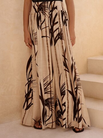 Next Wide Leg Hose in Beige: Vorderseite