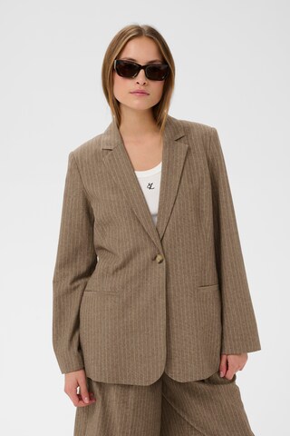 SOAKED IN LUXURY Blazer 'SLGinevra' i brun: forside