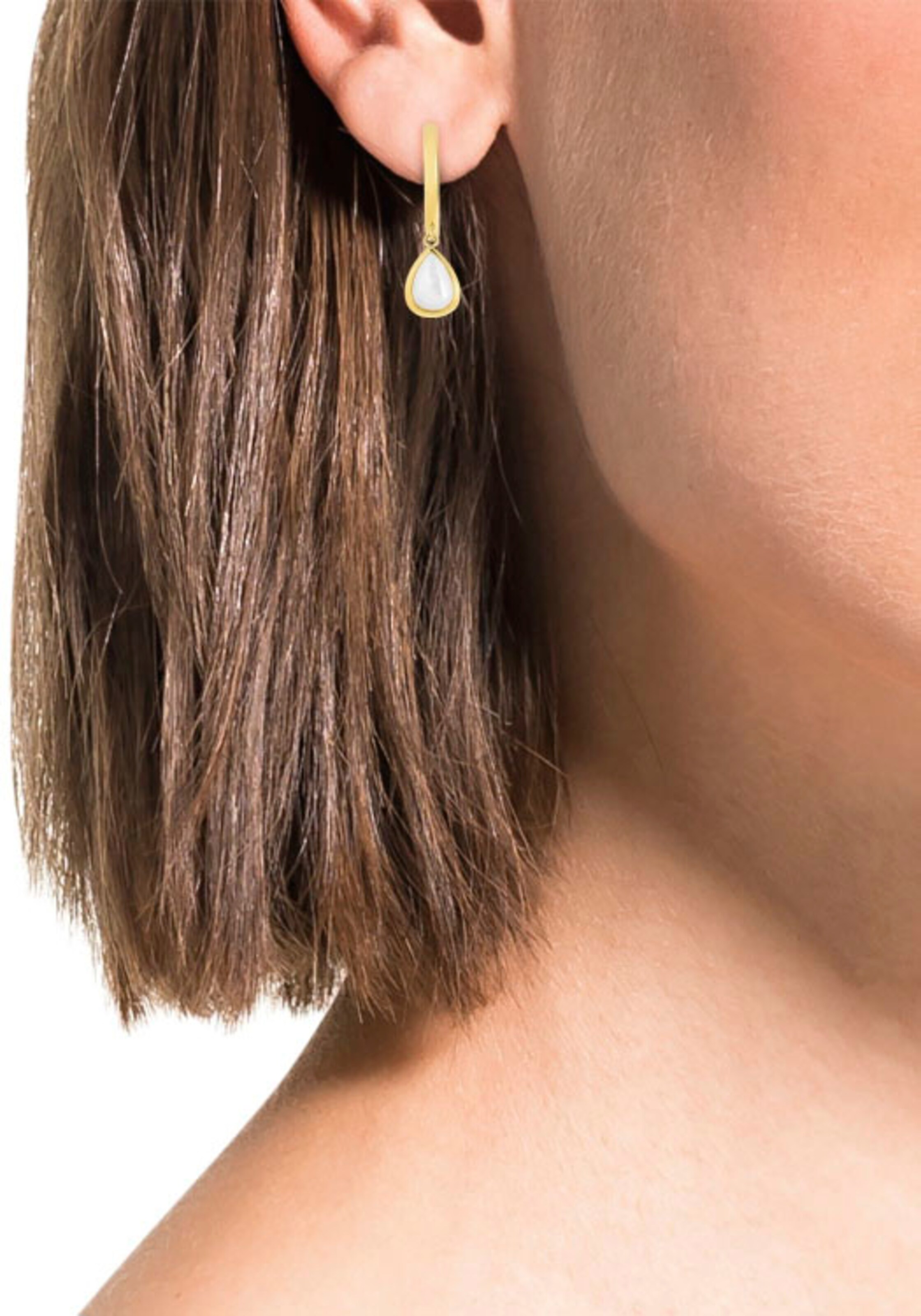 AMOR Earrings in Gold: front