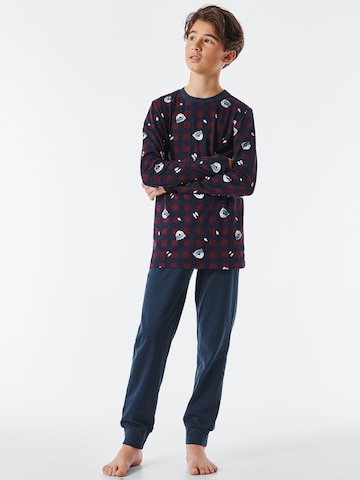 SCHIESSER Pajamas ' Feeling @ Home ' in Blue: front