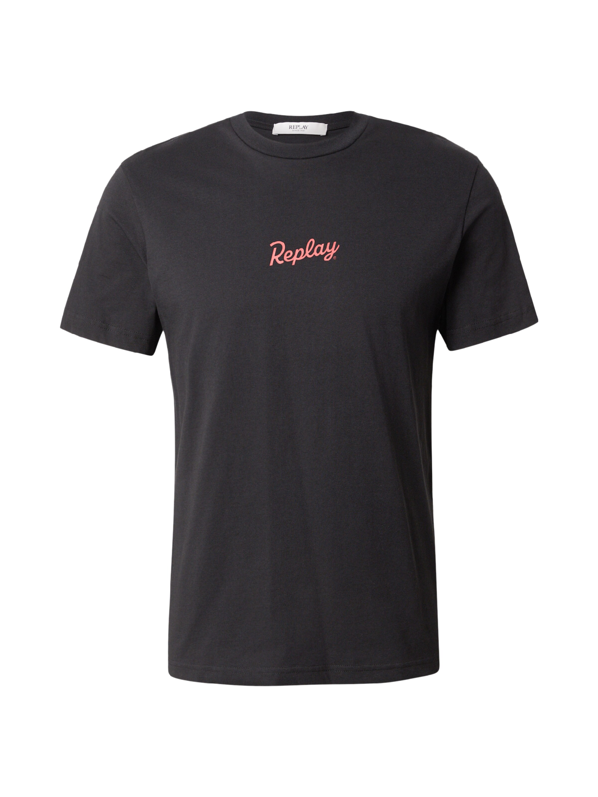 REPLAY Camiseta en amarillo pastel / rojo cereza / negro, Vista del producto