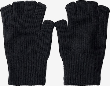 Mitaines Bershka en noir : devant