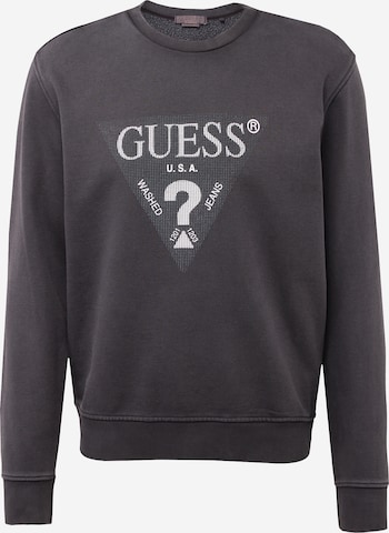 GUESS Sweatshirt in Mottled Black ABOUT YOU