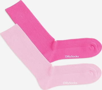 DillySocks Sokken in Roze: voorkant