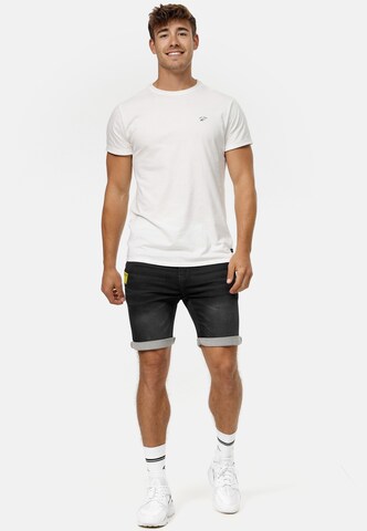 INDICODE JEANS Regular Shorts 'Azibo' in Schwarz