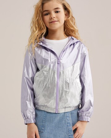WE Fashion Between-season jacket in Purple: front