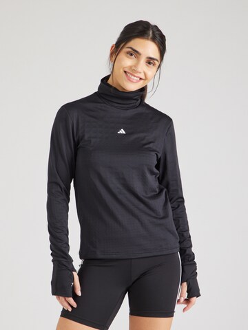 Maglia funzionale di ADIDAS PERFORMANCE in nero: frontale