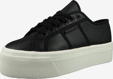 SUPERGA Sneakers laag in Zwart: voorkant