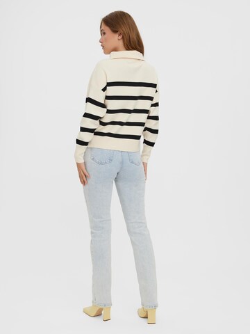 VERO MODA Sweater 'VMSaba' in Beige