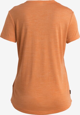 ICEBREAKER - Camisa 'Sphere II' em laranja