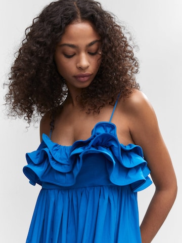 Robe 'Miel' MANGO en bleu