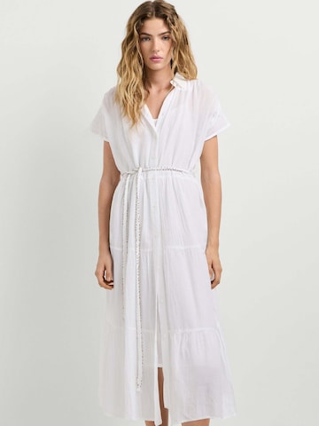 Robe Pepe Jeans en blanc : devant