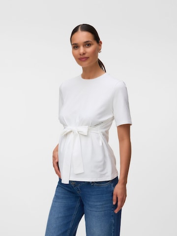 MAMALICIOUS Shirt in Wit: voorkant