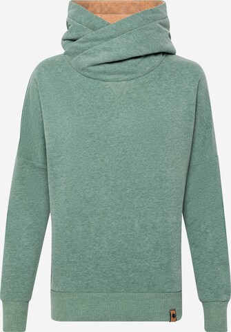 Fli PapiguSweater majica 'The Dancebreakerin' - zelena boja: prednji dio