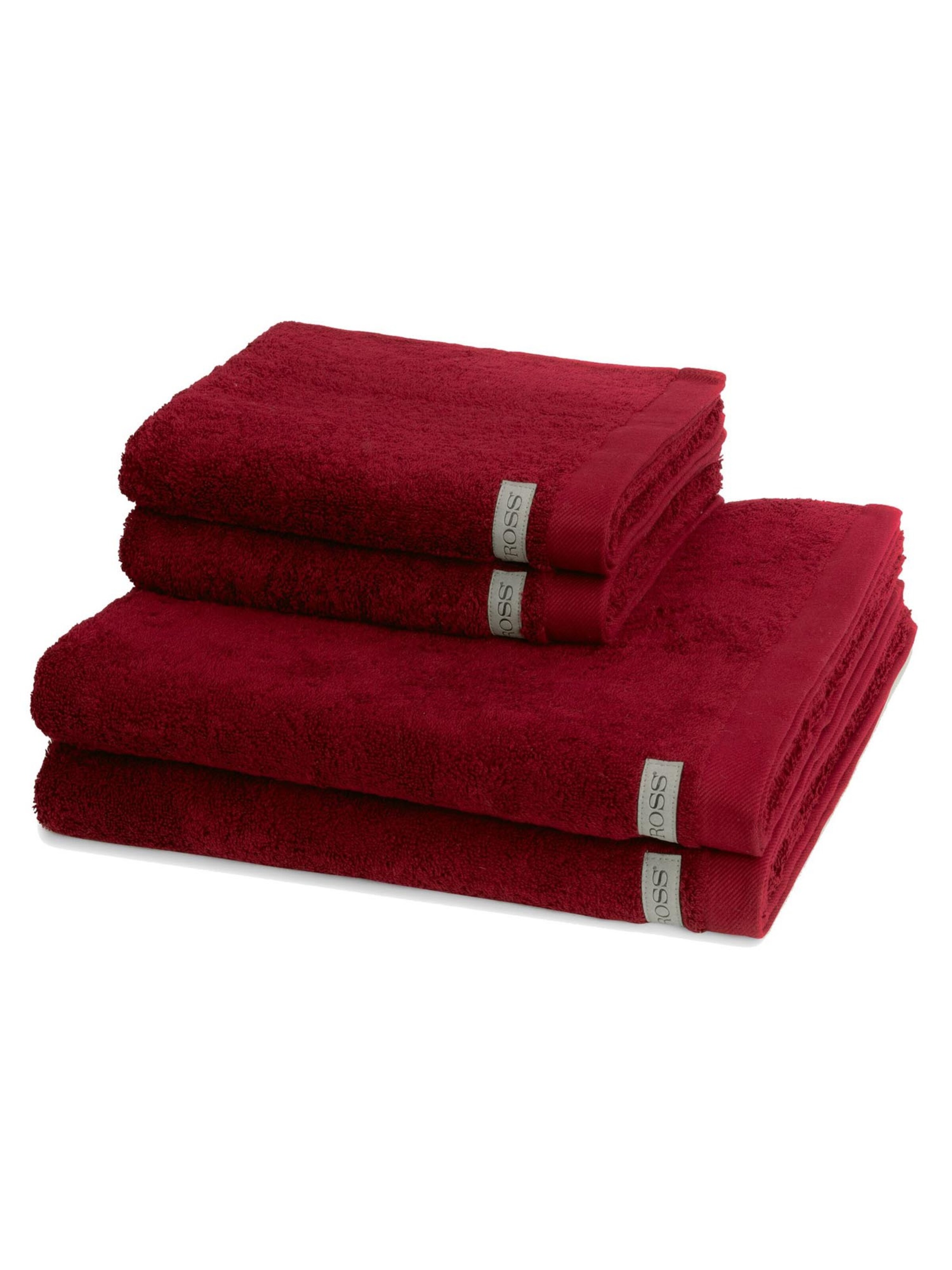 ROSS Handtuch 'Sinfonie'‌‌‌‌‌‌‌‌ in Rot: Vorderseite