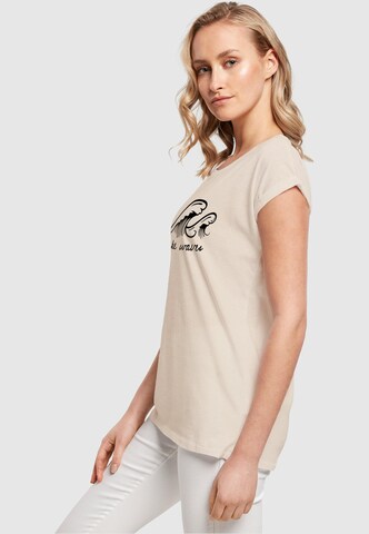 T-shirt 'Summer - Make waves' Merchcode en beige