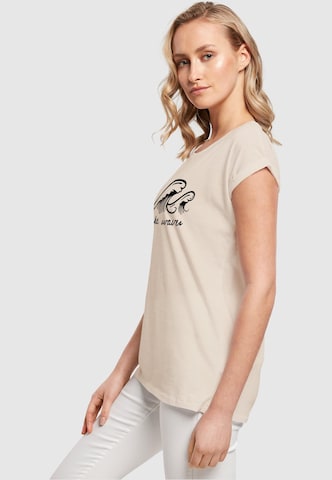 T-shirt 'Summer - Make waves' Merchcode en beige
