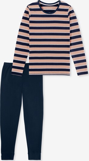 SCHIESSER Pyjama ' Casual Essentials ' en bleu / rose clair, Vue avec produit