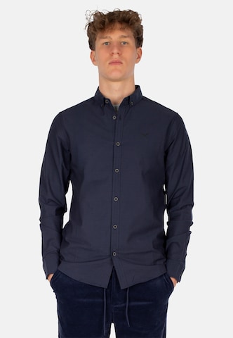 Iriedaily Средняя посадка Рубашка 'Samuel' в Синий: спереди